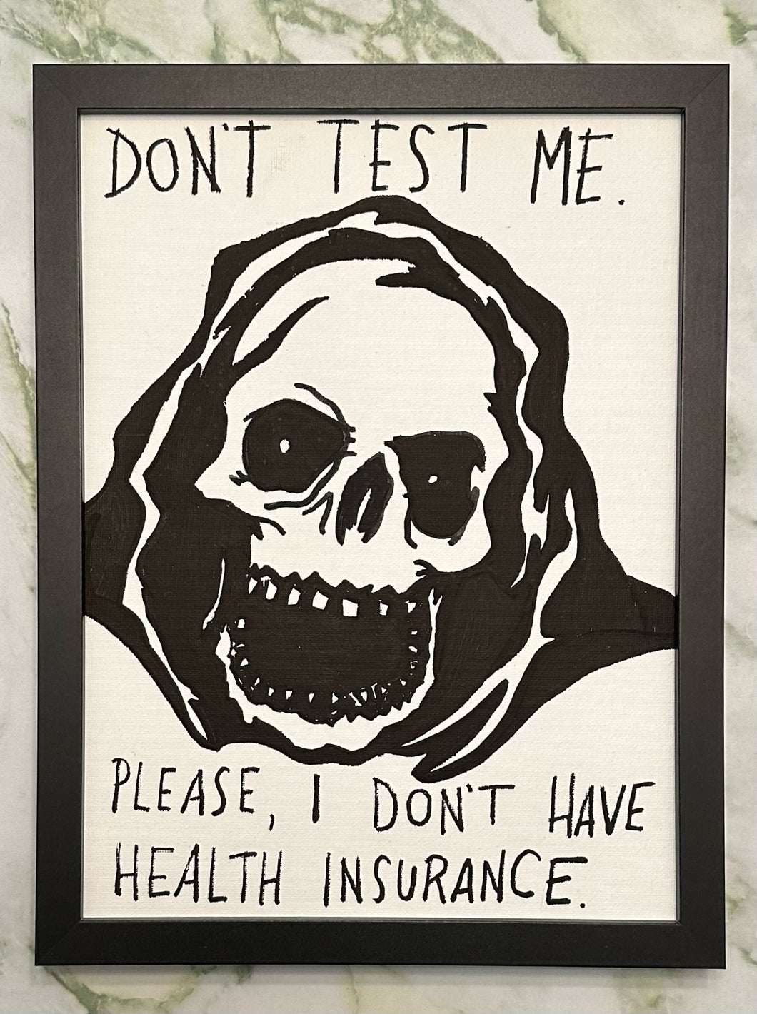 Don’t Test Me [Framed Canvas Board]