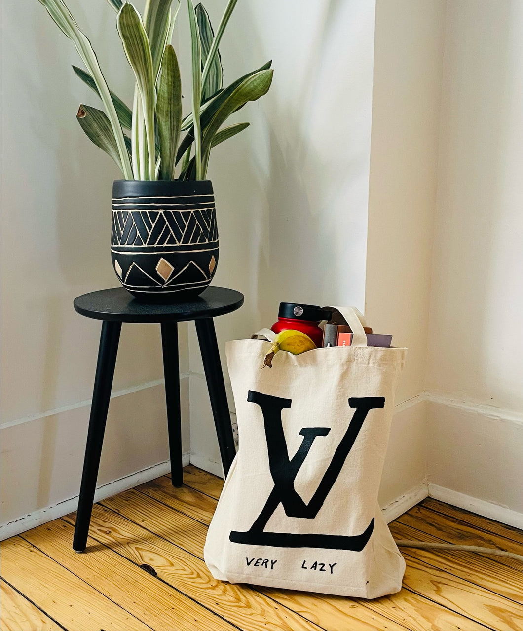 Very Lazy Canvas Tote